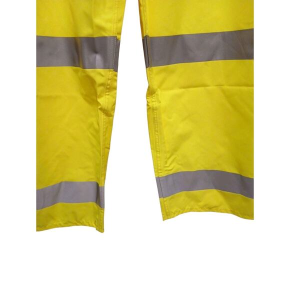 NASCO Envisage Rain Pants Sz L Neon Yellow 3M Reflective ANSI 107 Class E $150 - Picture 2 of 16